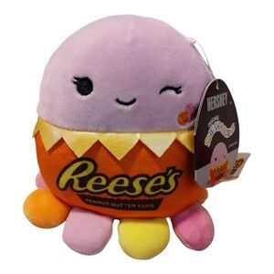 Squishmallow Jeanne Octopus Hershey Reese's Candy Plush Stuffed Animal 6" Toys‎